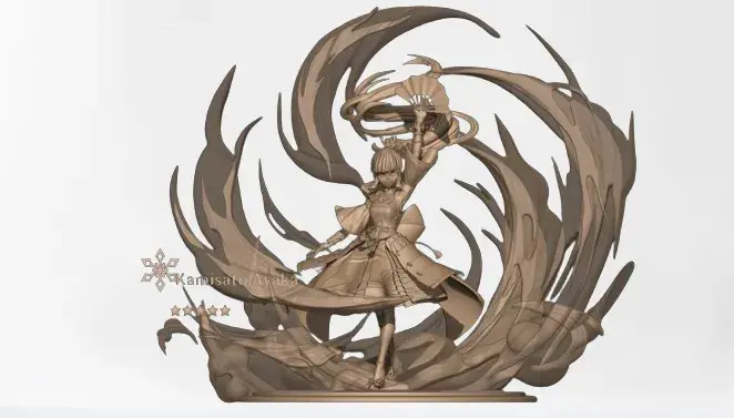 Genshin Impact Kamisato Ayaka STL Koleksiyonu
