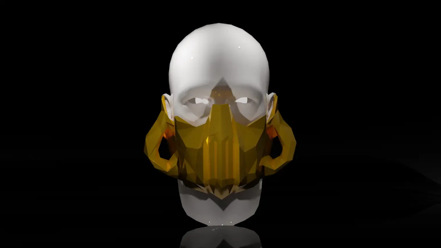 Low-Poly Rebreather Mask