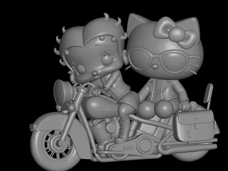 Betty Boop et Hello Kitty