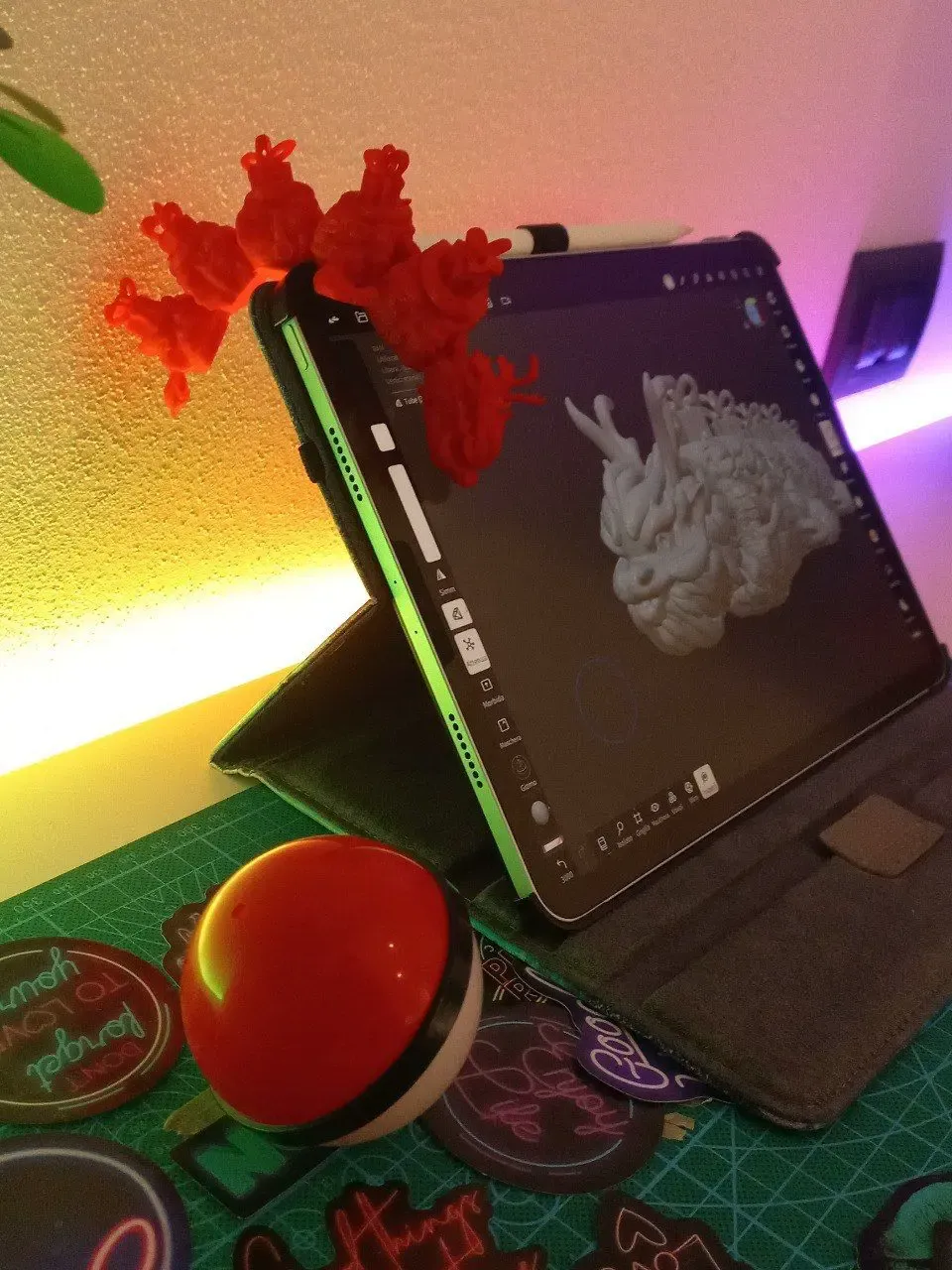 Flexible Oriental Christmas Dragon - Cute 3D Printable Model