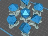 Dice Masters – Ready to Print - 7 Piece Set – Unlinked Font-1