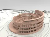 3D MODEL OF THE COLOSSEUM WITH URBAN MAP OF ROME - THE COLOS-2