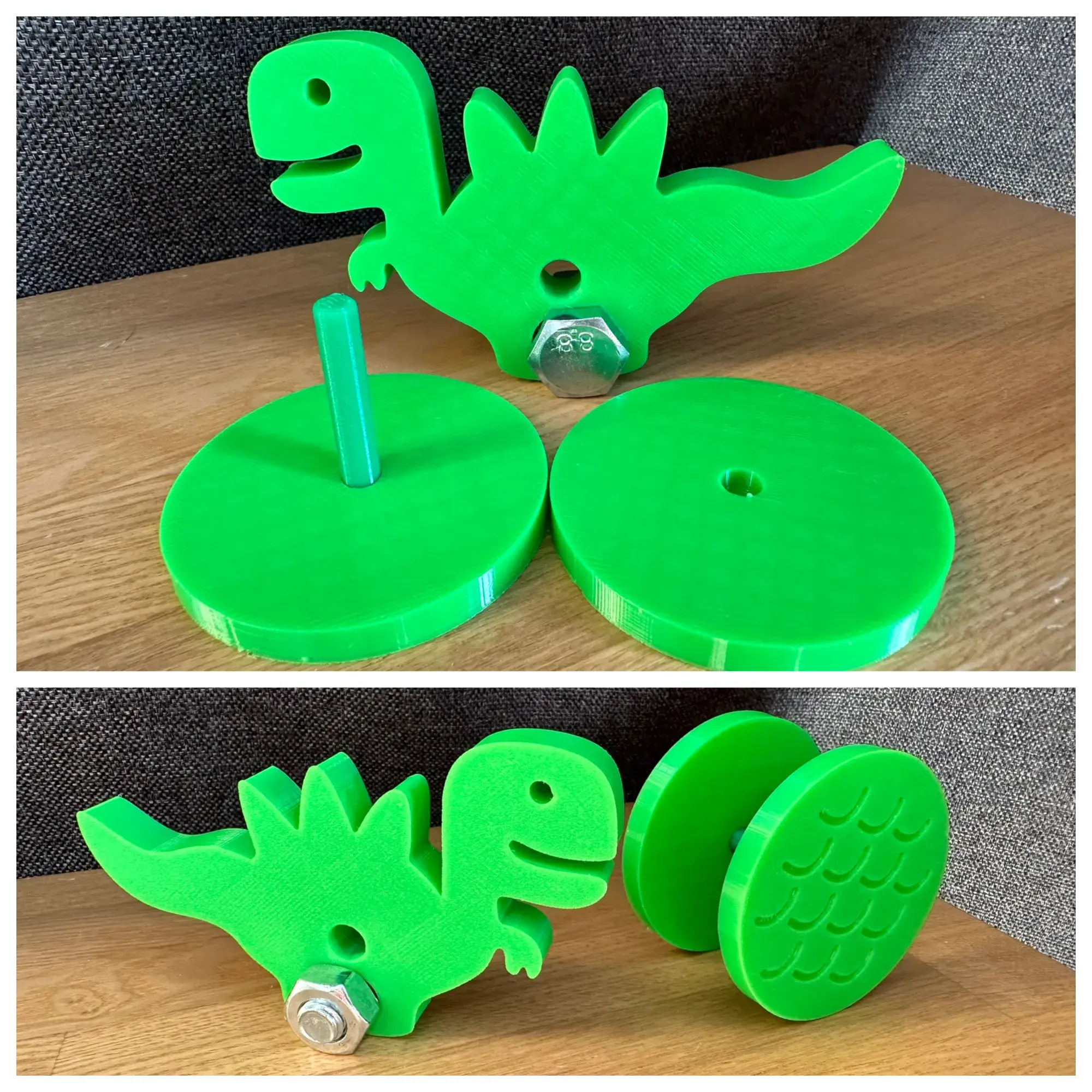 Dinosaur t rex on wheels
