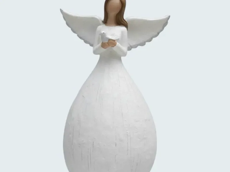 Angel of Peace with Dove - Minimalist Style