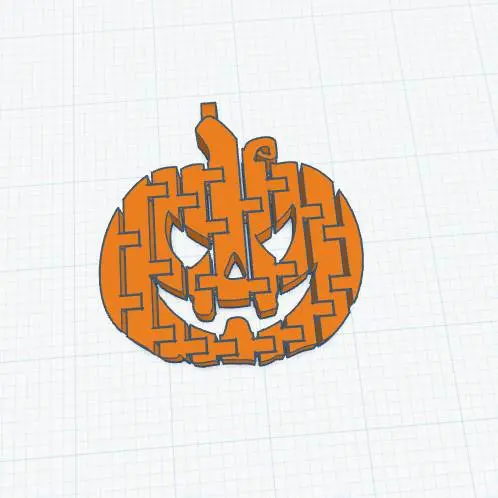 Flexi Jack-o'-lantern keychain