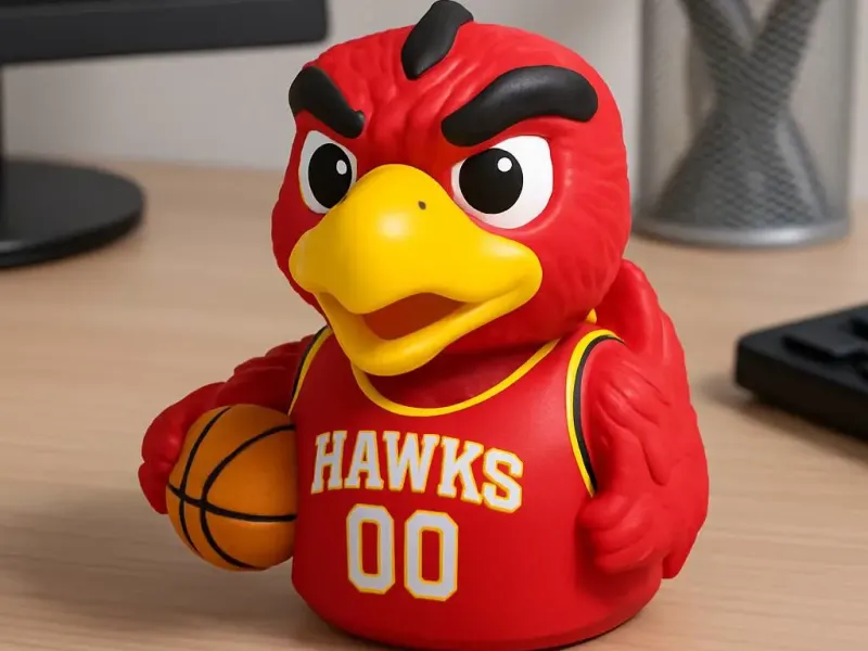 Rubber duck - Harry the Hawk - 3D print