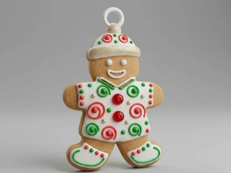 Gingerbread man keychain
