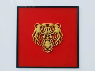 虎头墙面装饰画
