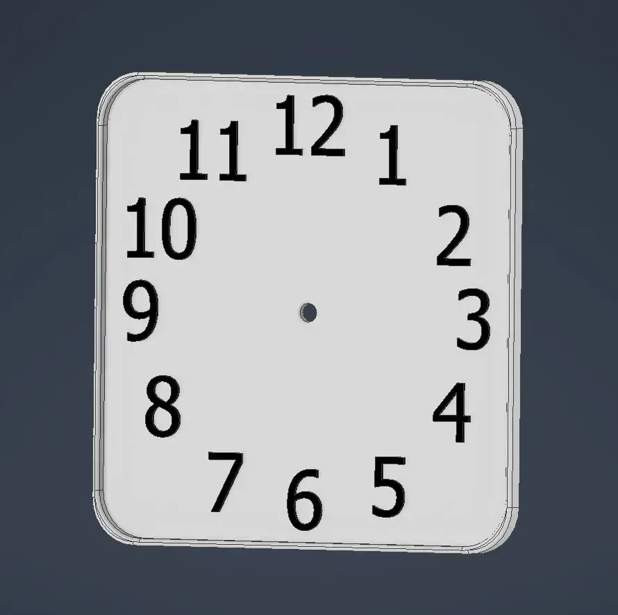 Minimalist Clock Frame 200x200 mm(standard quartz mechanism)