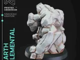Elémentaire de la terre - DND Miniature - Echelle 32mm - PRESUPPORTED-1