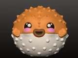 🐡💛 Puffed-Up Flexi Pufferfish-7