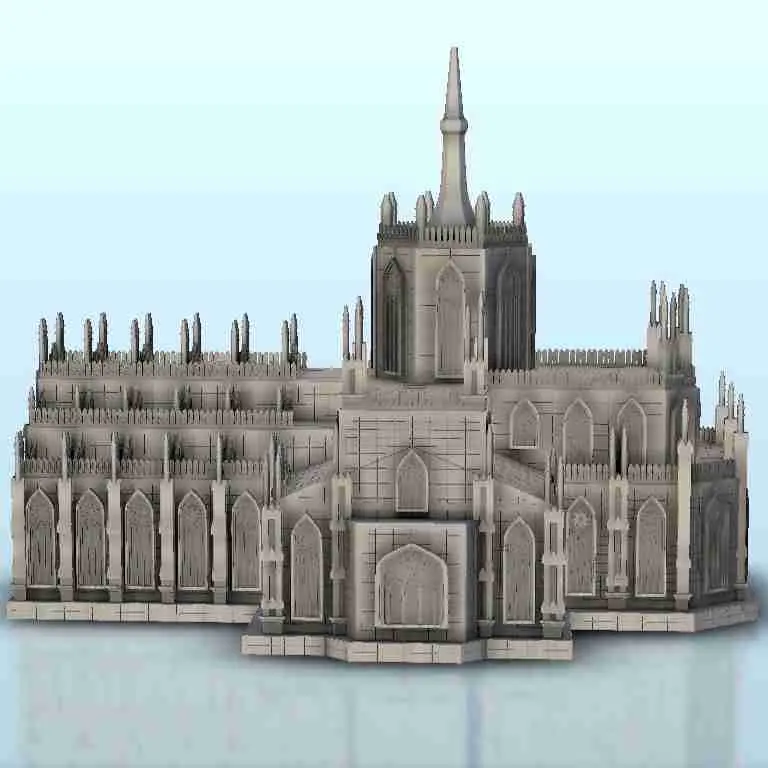 Gothic church 6 - scenery medieval miniatures warhammer