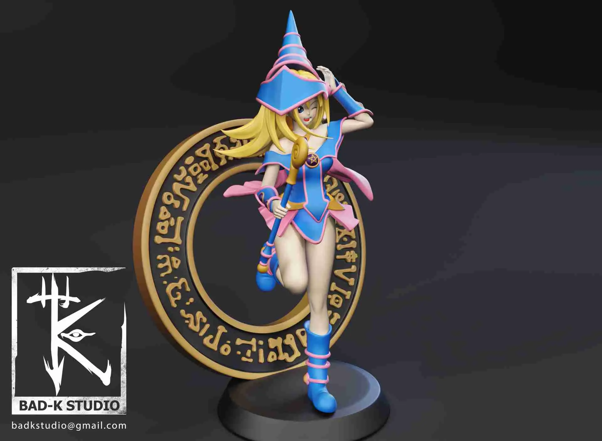 DARK MAGICIAN GIRL YUGIOH 3D PRINTING MODEL