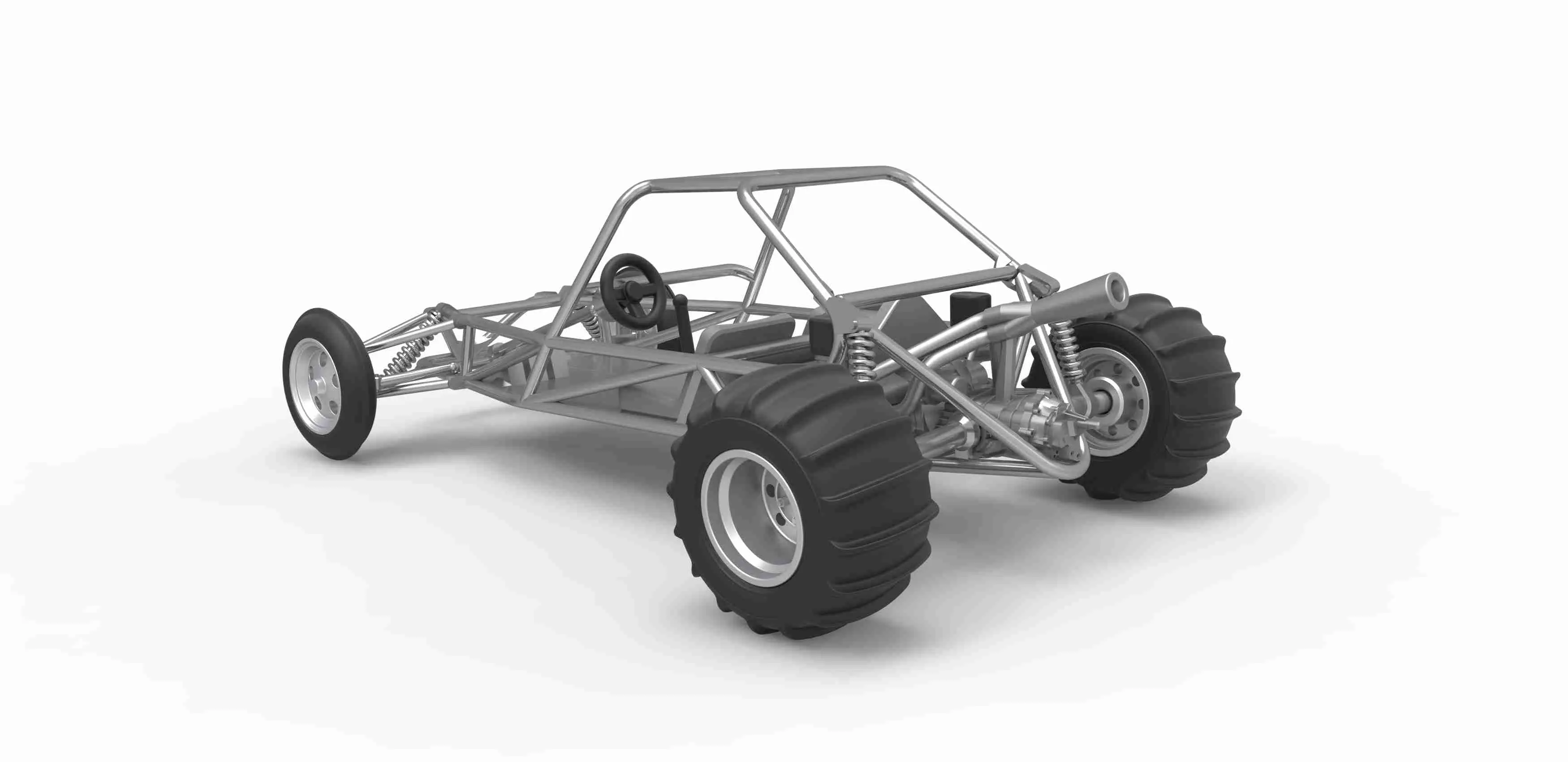 Diecast eski okul Kum Raylı buggy Versiyon 1 Ölçek 1:25