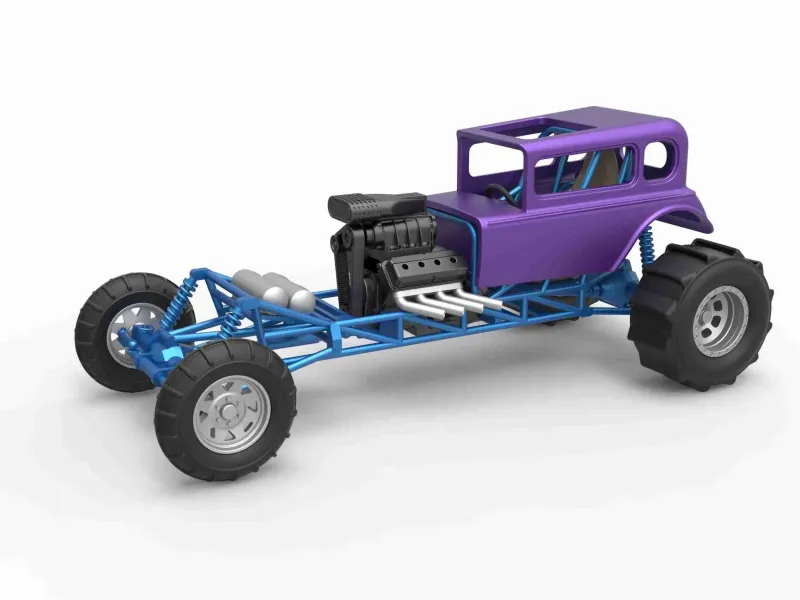 Modder dragster Hot Rod Schaal 1:25