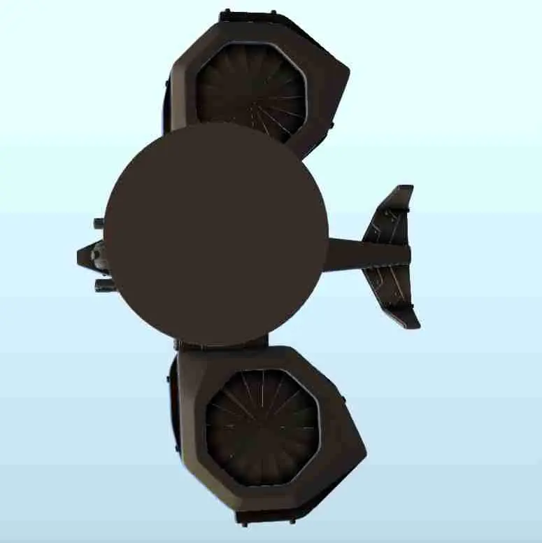 Dron armado de doble hélice 2 (+ versión con soporte) - miniatu