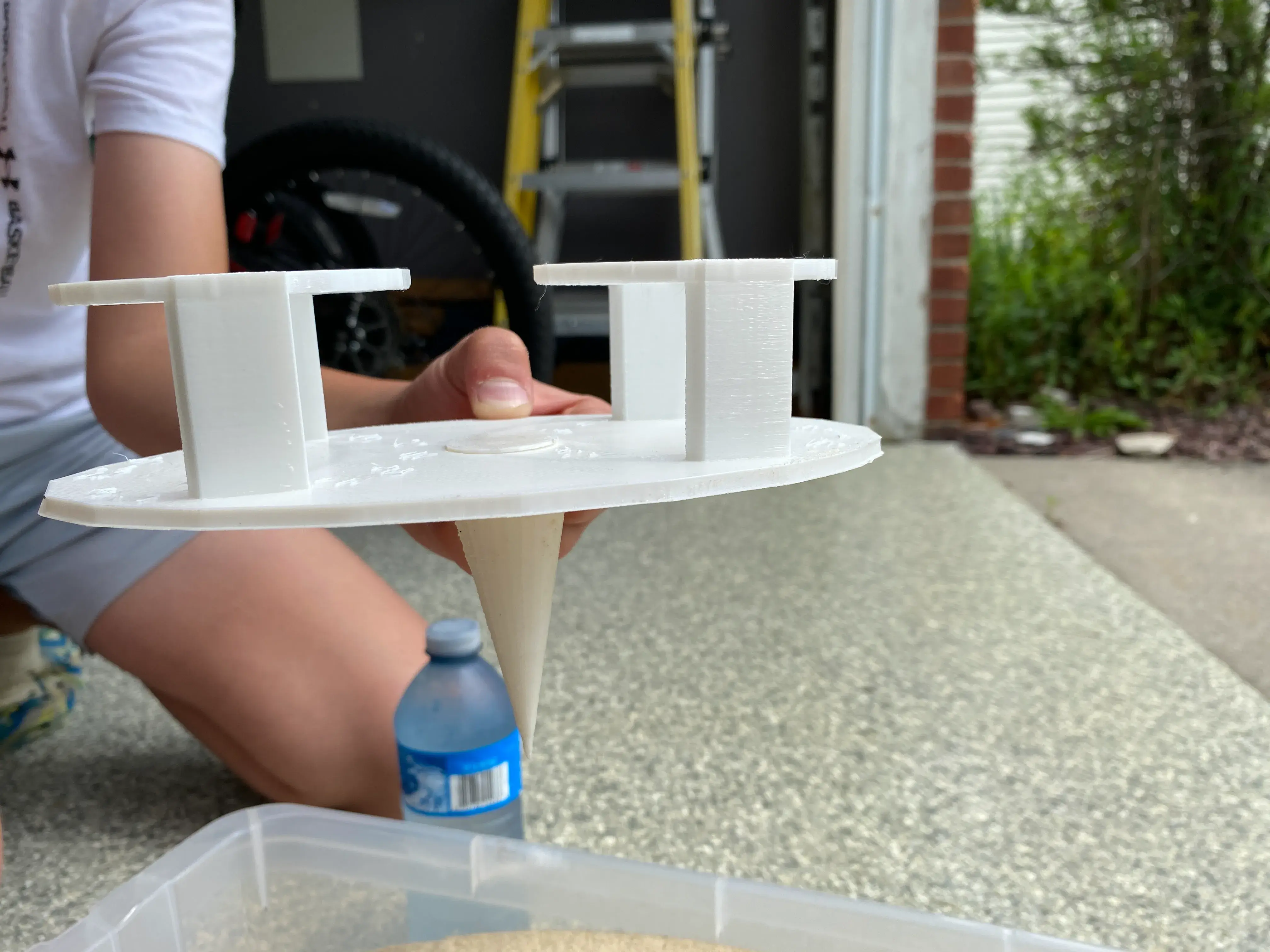 Beach Cup Holder Tray for two cans or water bottles