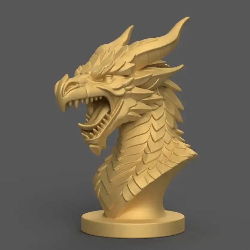 Epic Dragon STL File Decor and Headphone Stand