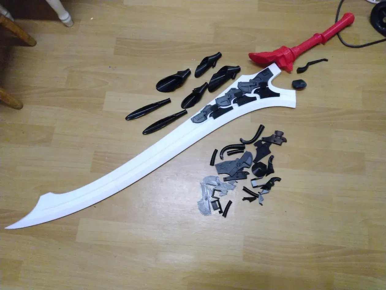 DMC5 Devil May Cry 5 Nero Red Queen sword cosplay