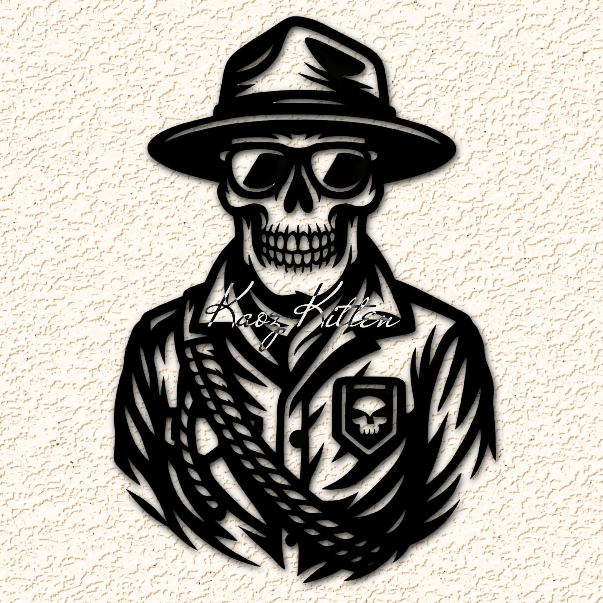 Halloween Skeleton Voodoo Ranger Hunter Wall Art Home Decor