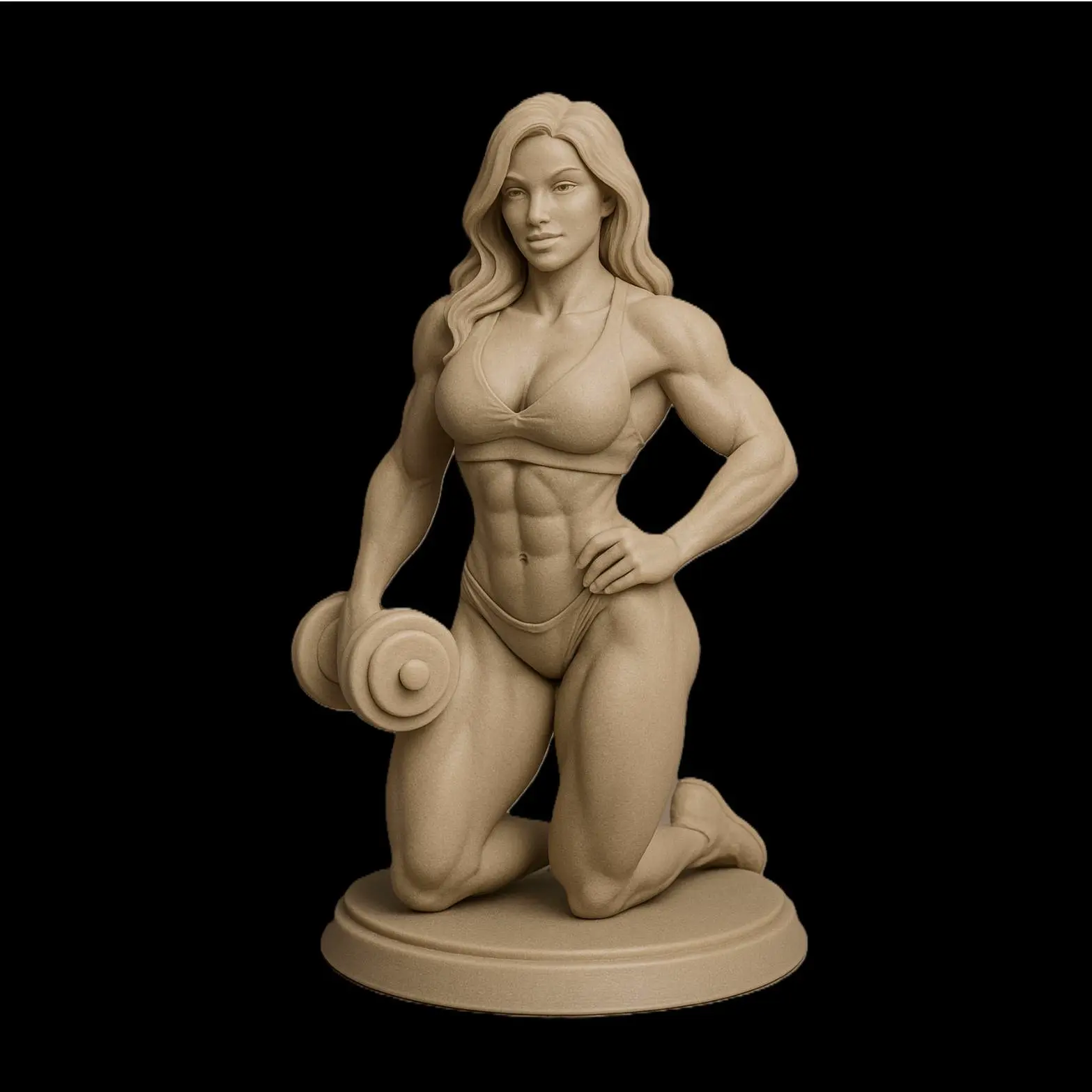 3D Printer Files | 3MF File | Bodybuilder Woman