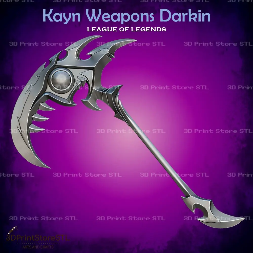 Armas Kayn Darkin Cosplay League of Legends - Archivo STL