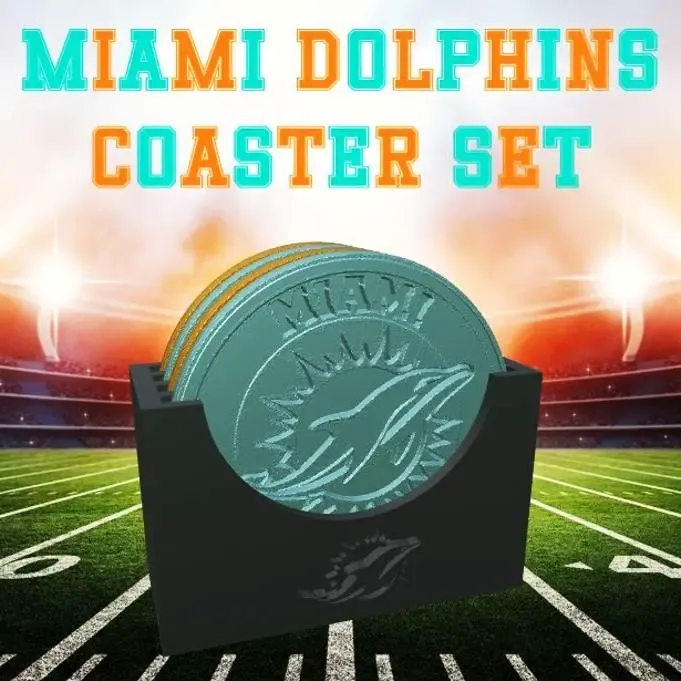 Miami Dolphins Coaster Set (NFL)