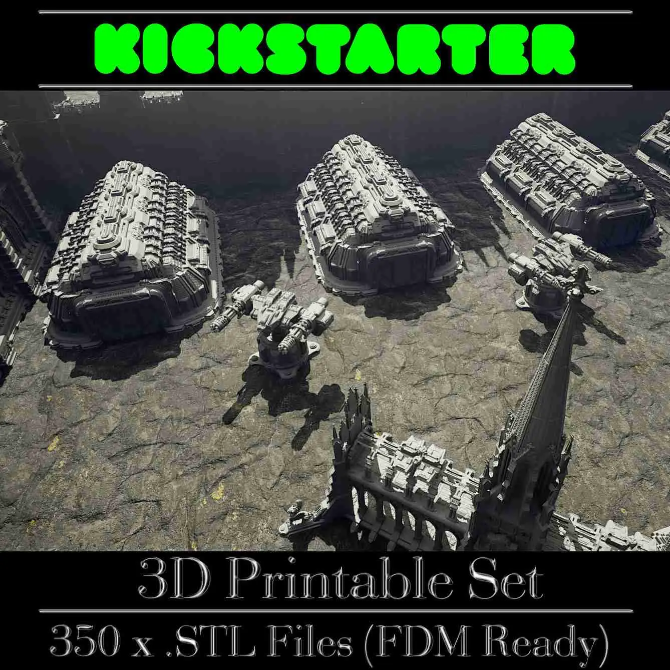 GrimDark Terrain (Essential Pack) (Free Sample) Kickstarter