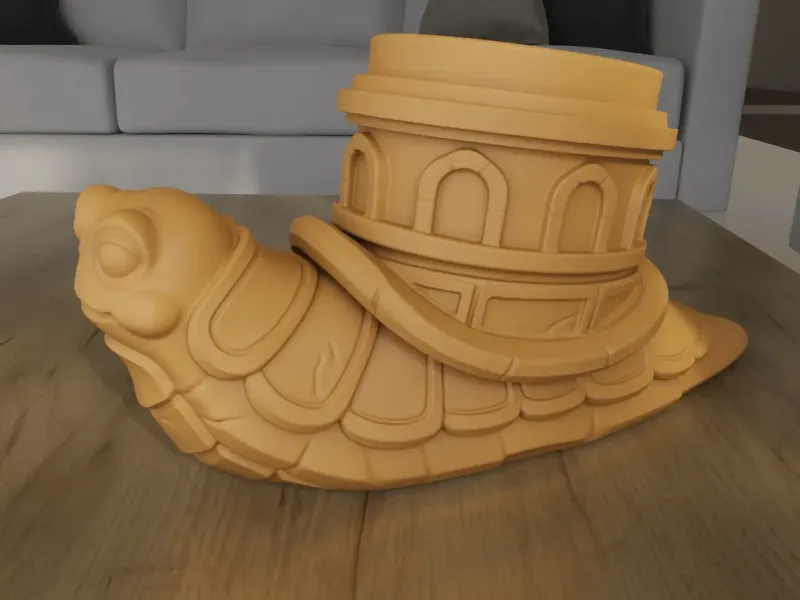 Snail Watchtower Planter container 3D Print Model STL
