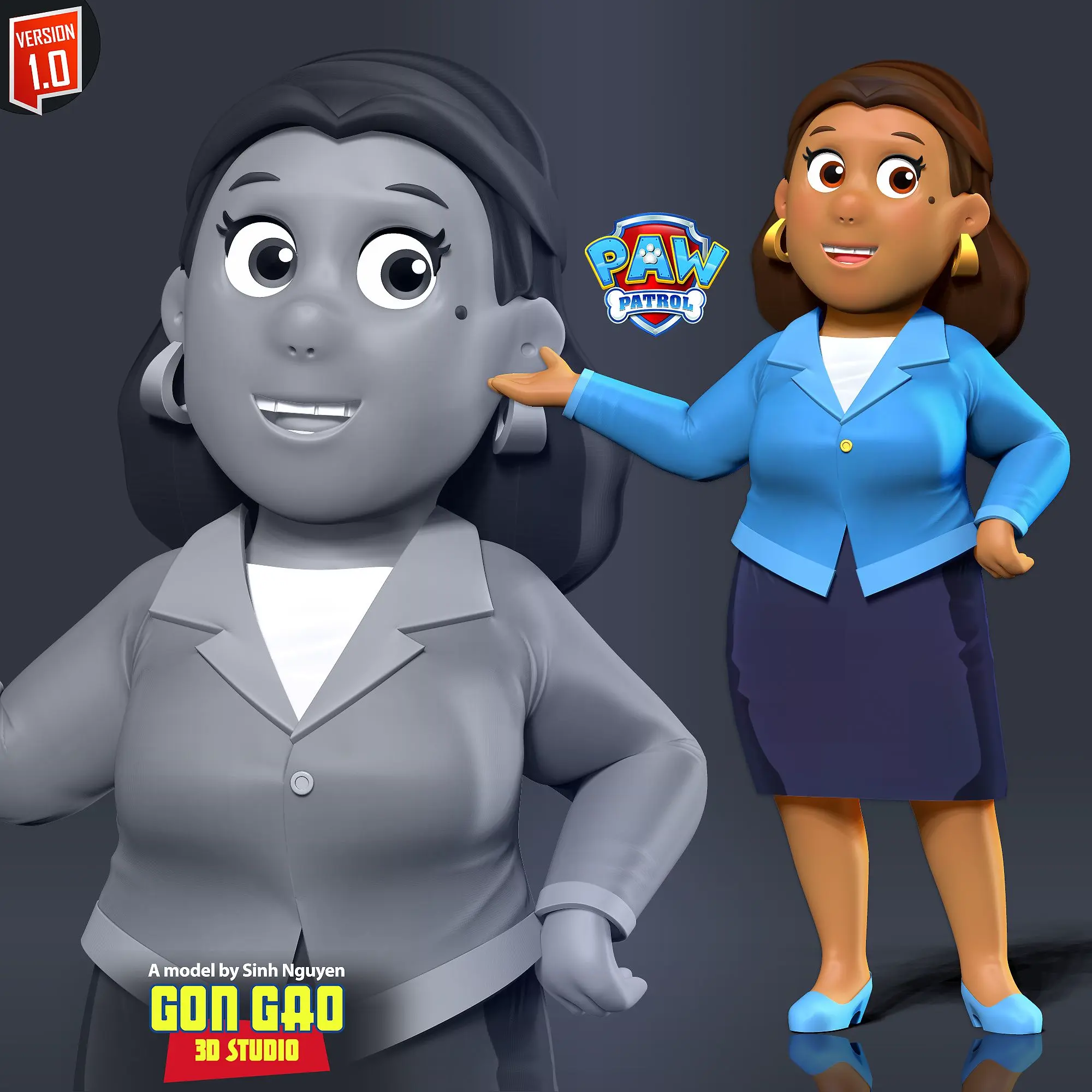 Mayor Goodway - Paw Patrol Fanart