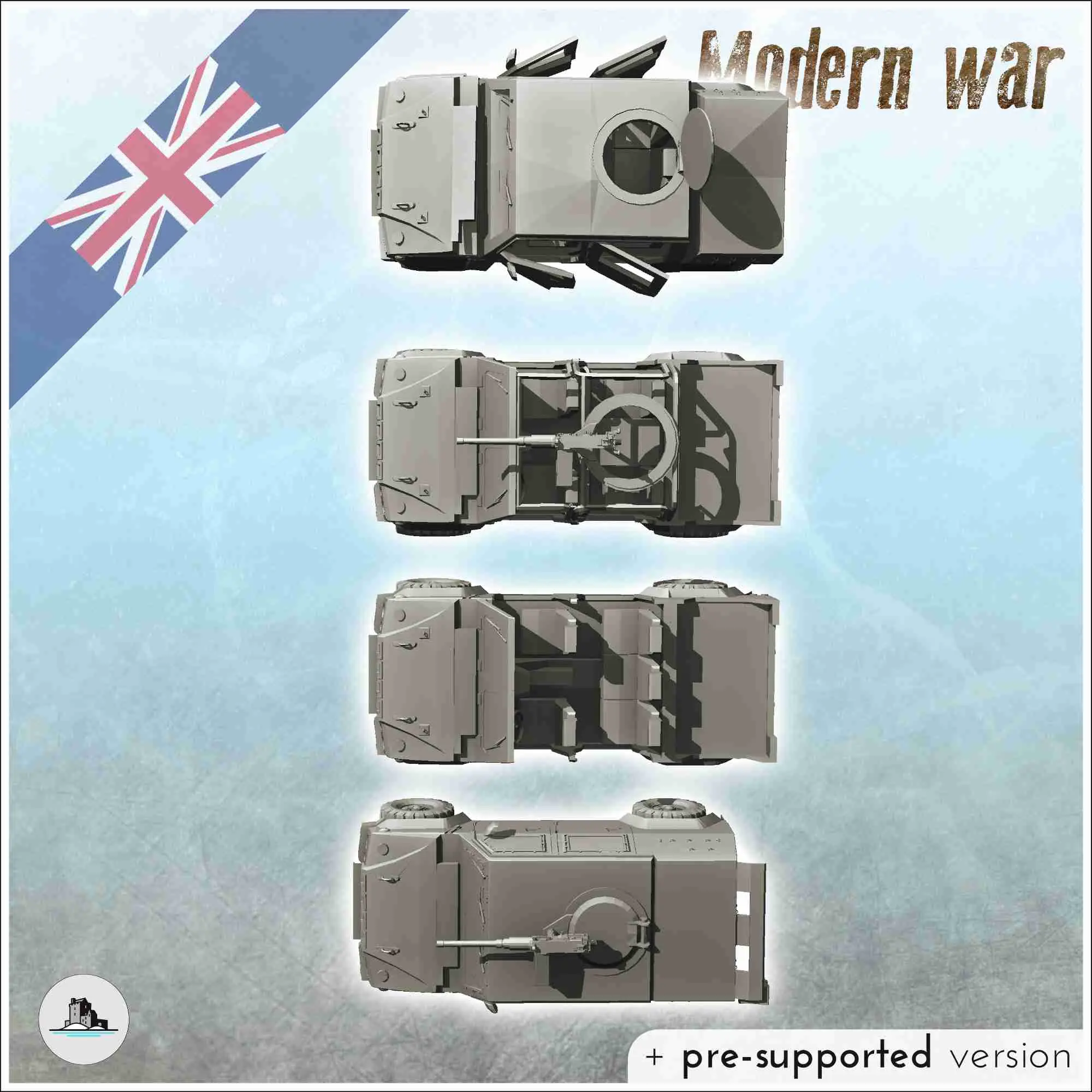 Set di veicoli britannici Iveco LMV Lince Panther CLV