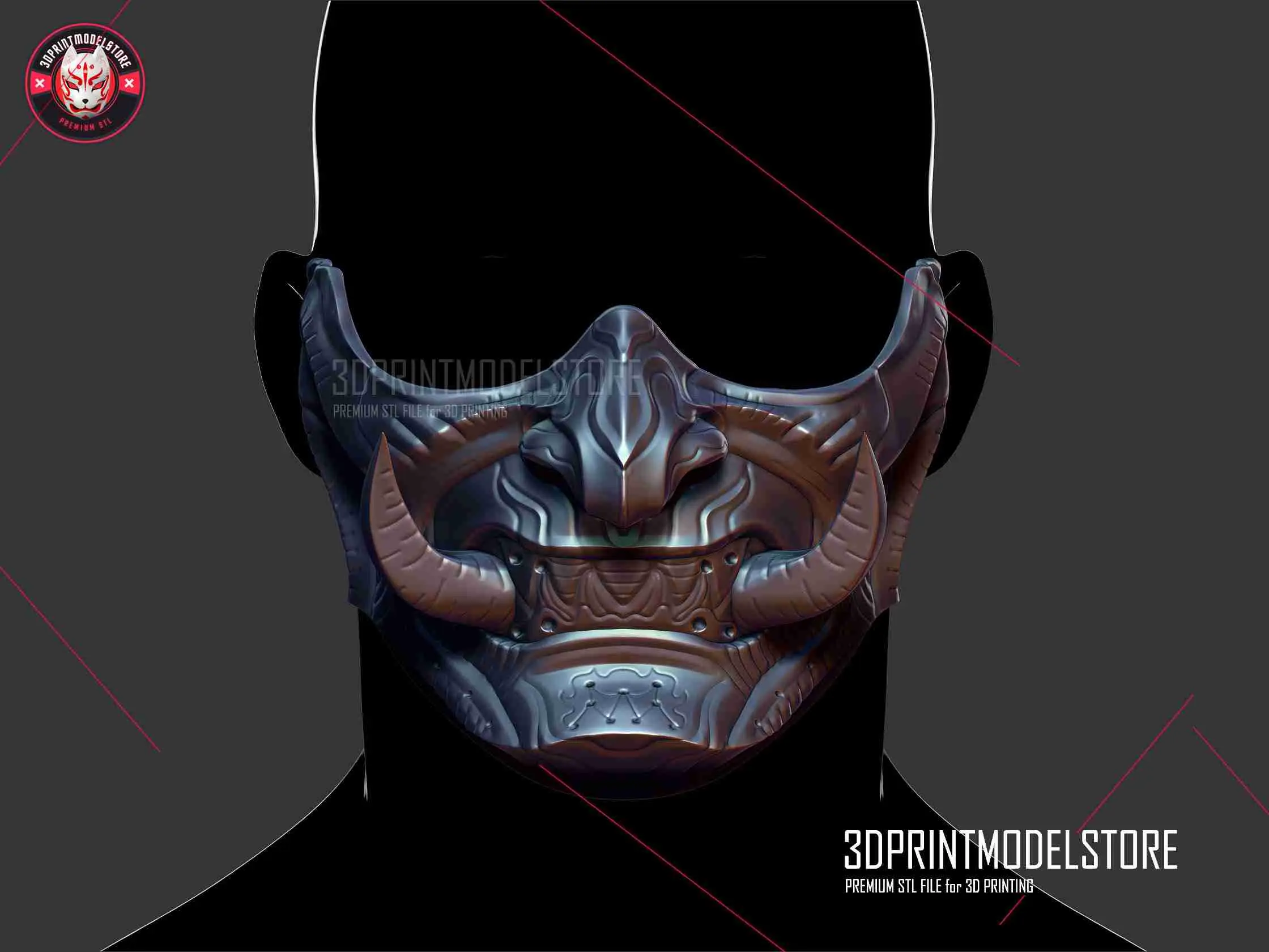 Oni Samurai Ghost Mask