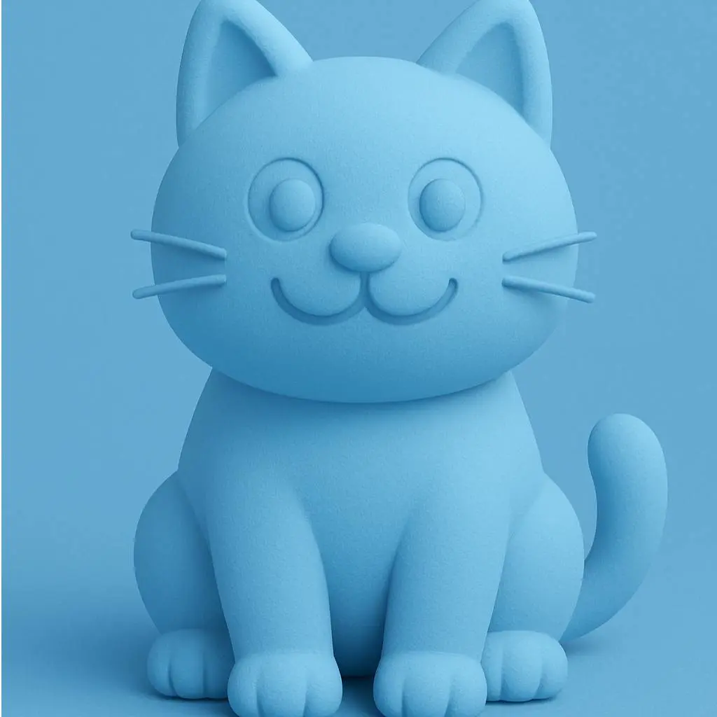 simple cat figurine