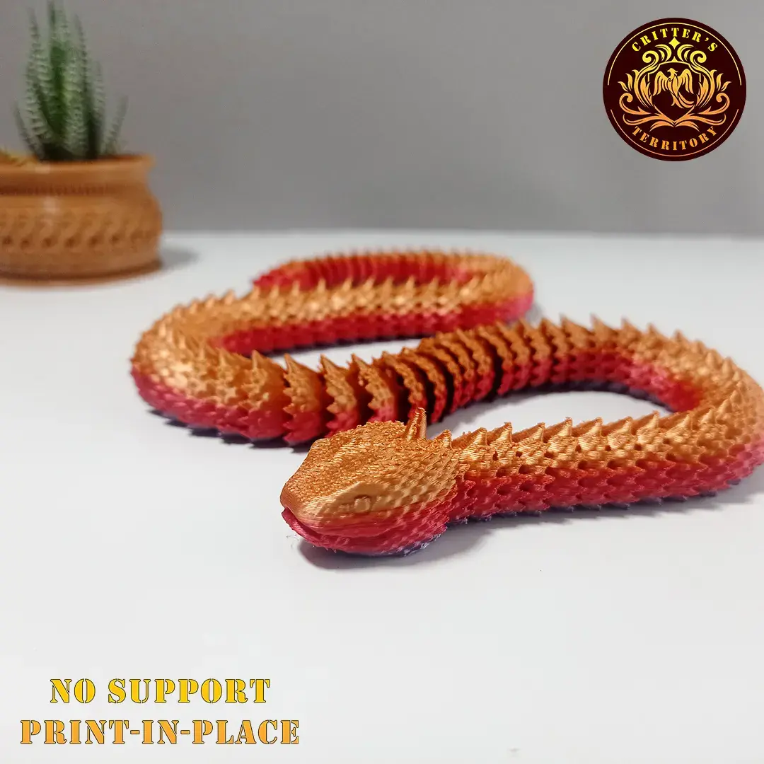 articulated spiky viper snake