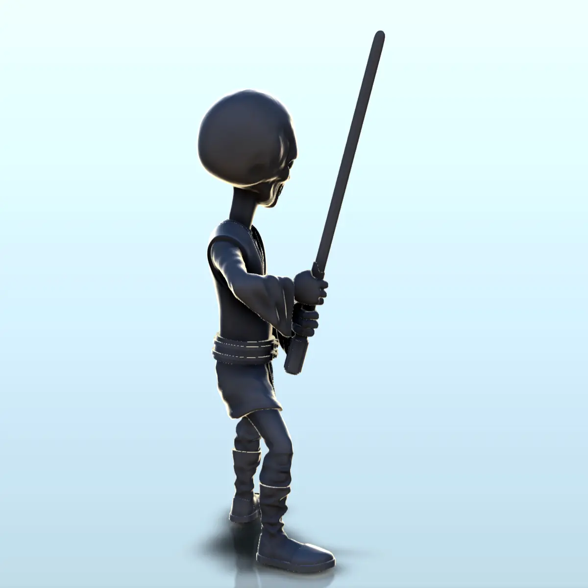 Alien master en posición con espada (7) (+ pre-supported ver