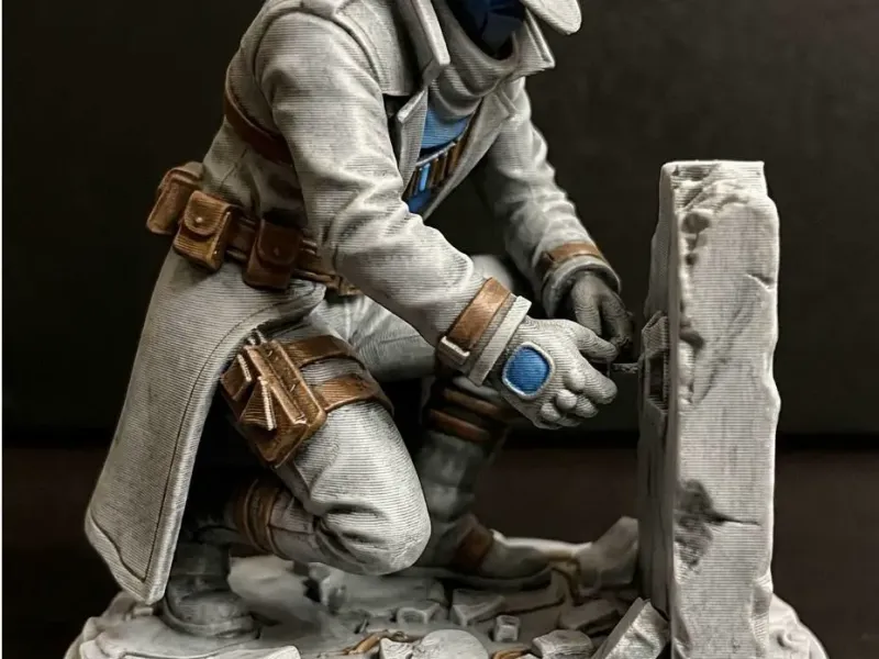 Statue de Cypher Valorant | Courtier en informations Sentinel