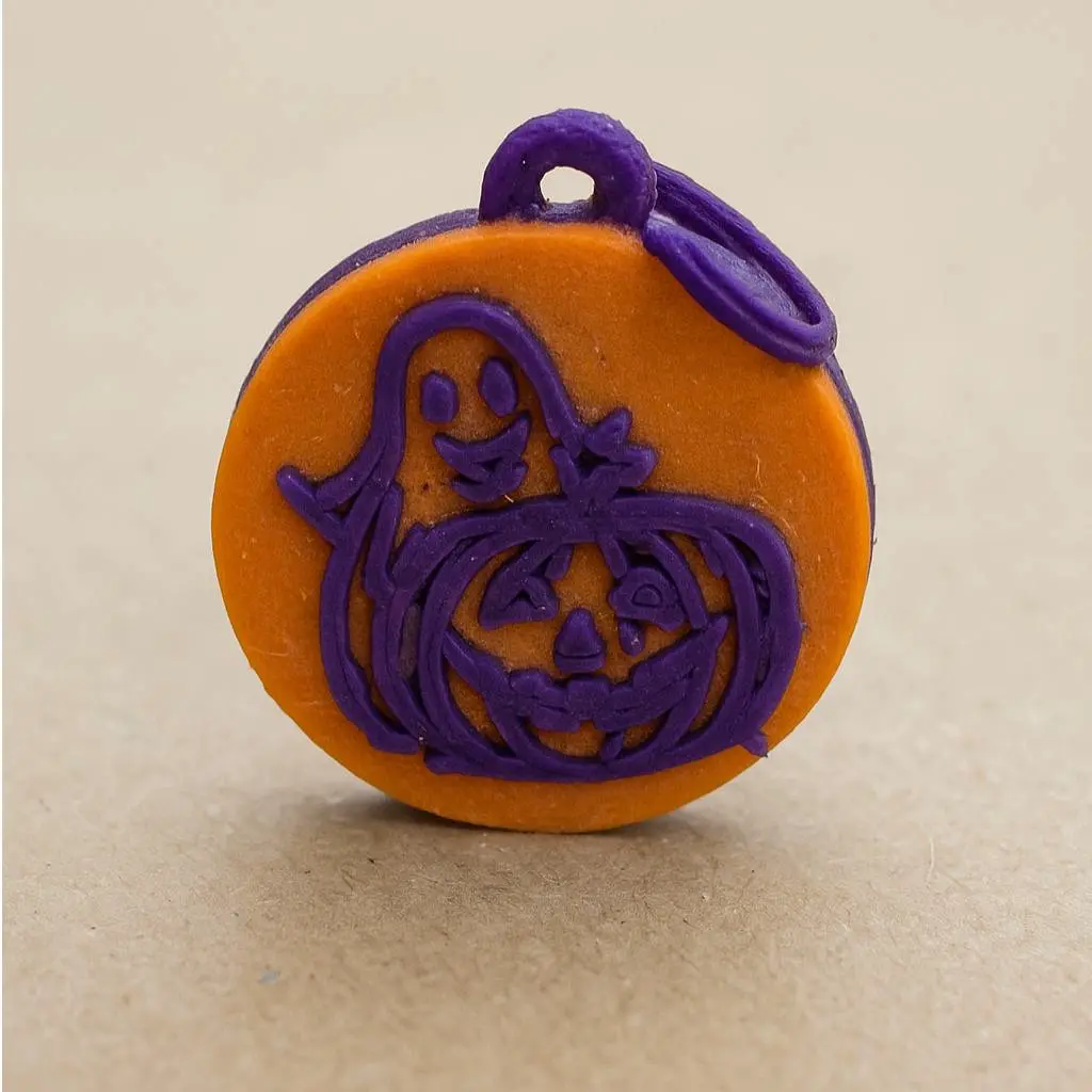 Halloween Pumpkin ghost key chain