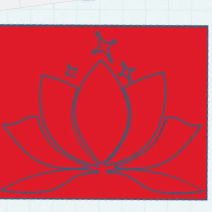 Sello, flor de loto