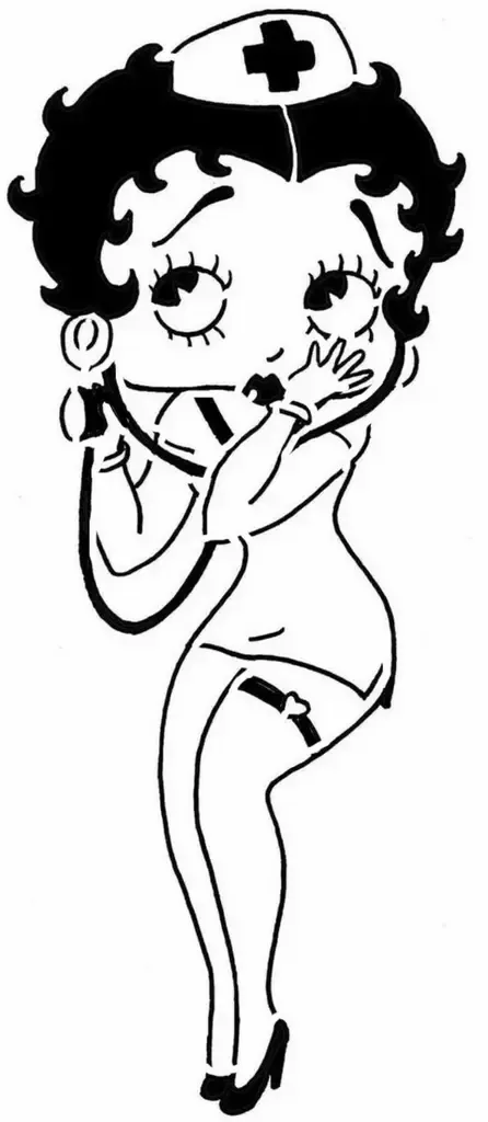 Betty Boop șablon 7
