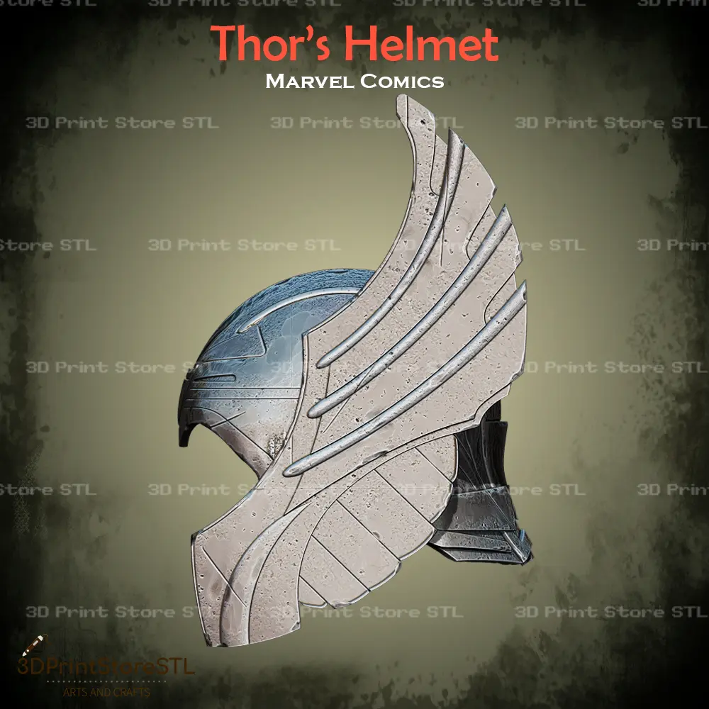 Casco Thor Cosplay Marvel - Archivo STL