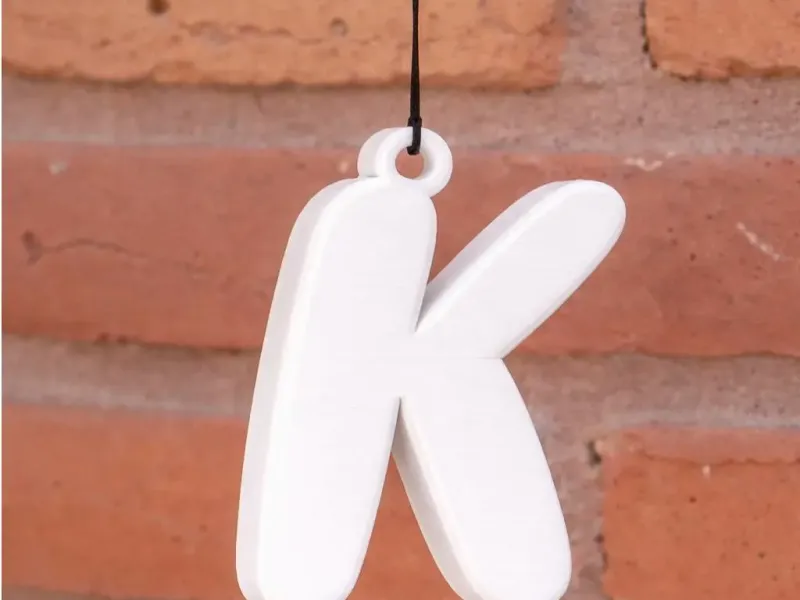 Letter K Keychain