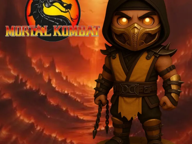 Scorpion Mortal Kombat Chibi