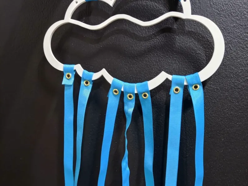 Minimalist Cloud Hair Bow Holder & Organizer (Customizable)