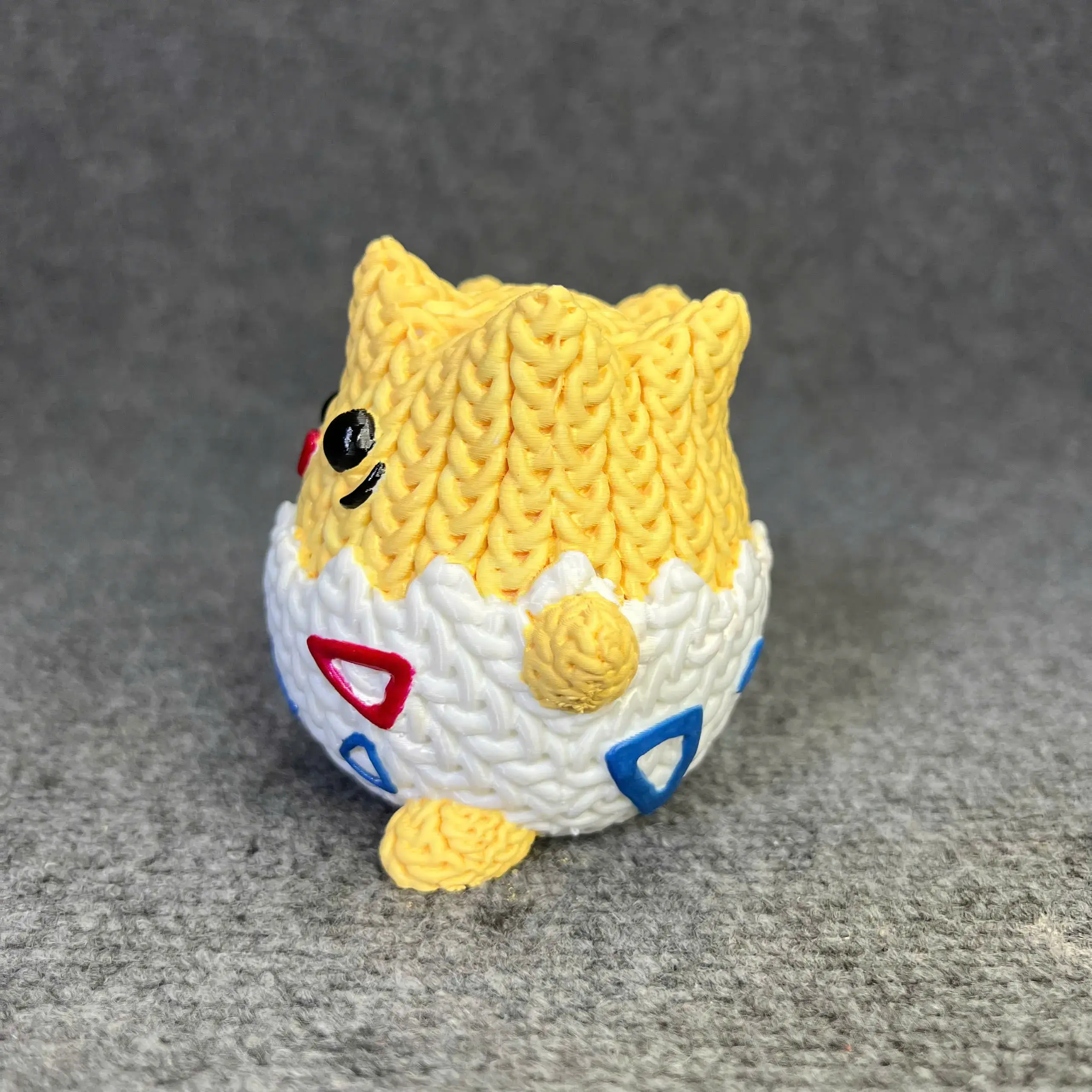Pokemon Togepi Crochet Knitted - STL & 3mf Multicolor