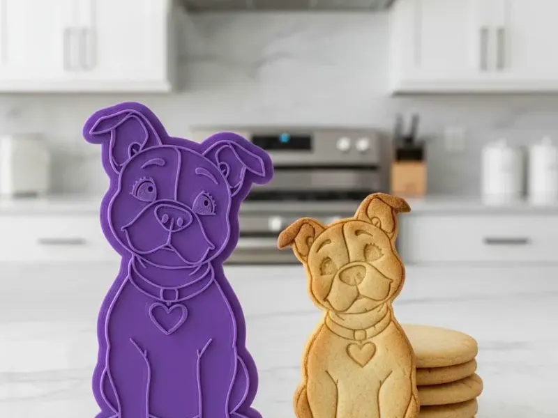 pitbull-with-a-heart-cookie cutter