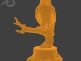 3 in 1 Raven Statue STL Bundle | Gothic Raven on Branch, Rav-3