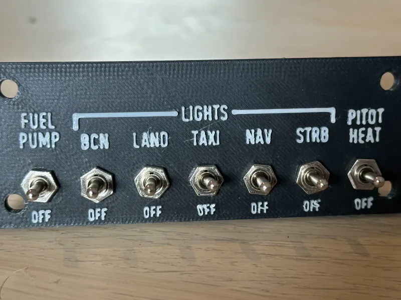 Cessna 172 Switch Panel V1