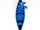 Native Indian in canoe-9