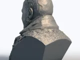 Laurence Fishburne Low Poly Bust - Morpheus Actor Sculpture-2