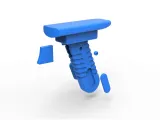 Handle for cosplay blaster 1-6